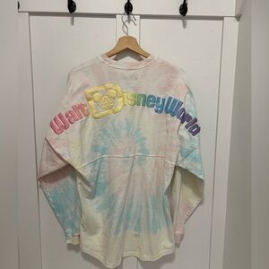 Disney Parks / Disney World Spirit Jersey Tie Dye Logo Shirt Pastel Glitter